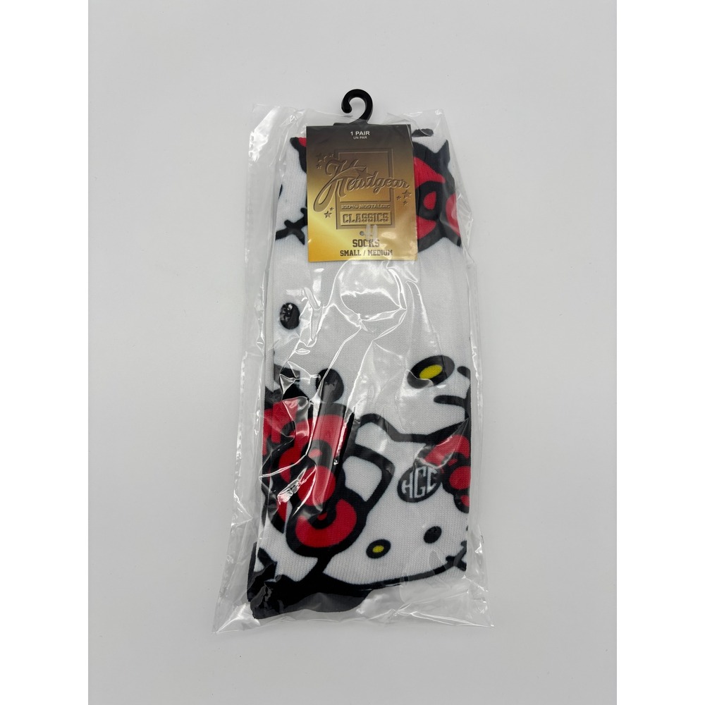Headgear Classics Hello Kitty Socks Small Medium White Red HGC190-SOCK-13 New